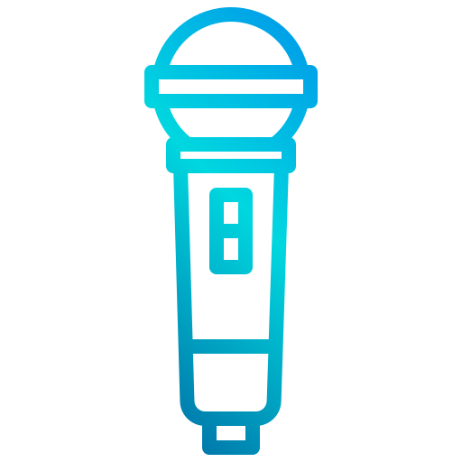 mikrofon xnimrodx Lineal Gradient ikona