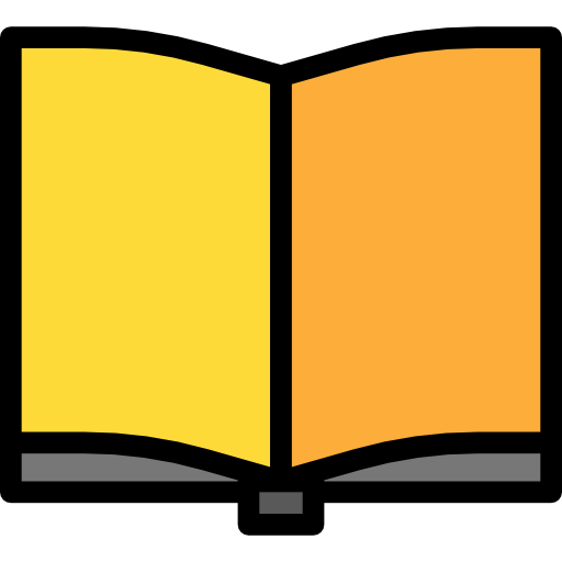 libro abierto Darius Dan Lineal Color icono