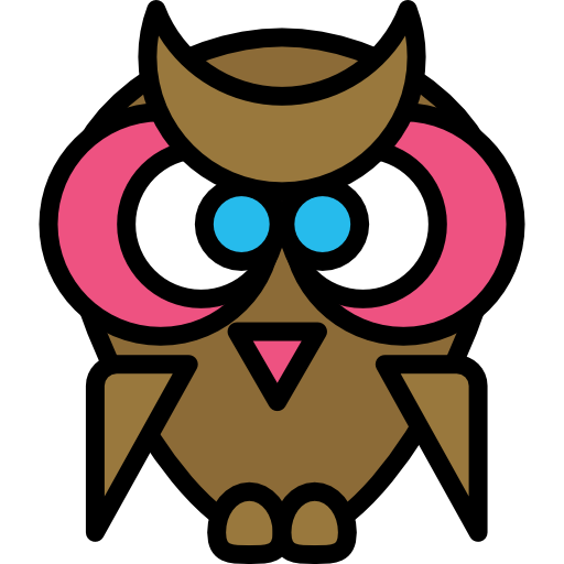 Owl Darius Dan Lineal Color icon