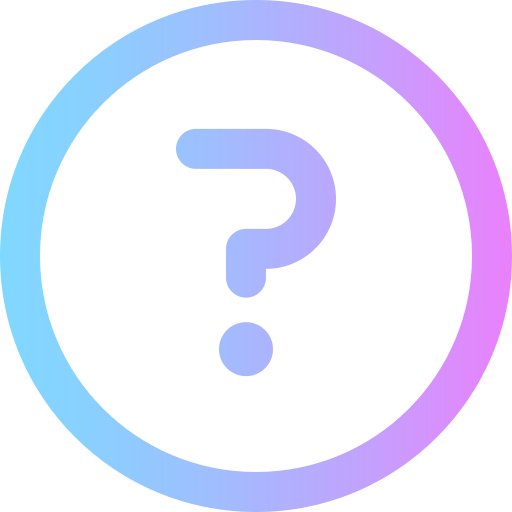 Question Super Basic Rounded Gradient icon