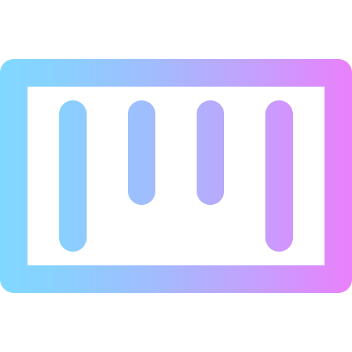 barcode Super Basic Rounded Gradient icon