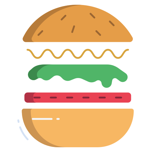 burger Icongeek26 Flat Icône