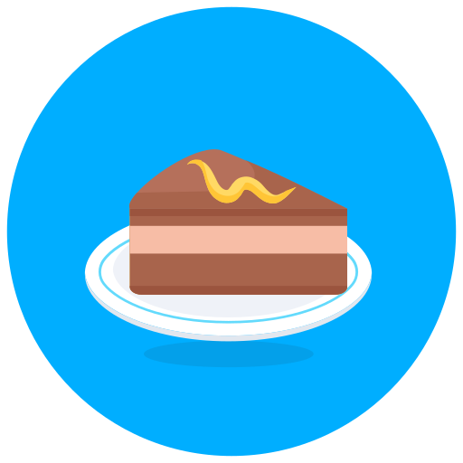 taart plak Generic Circular icoon