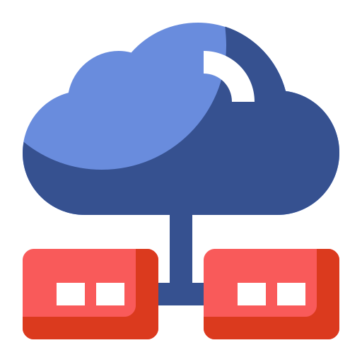 données cloud Generic Flat Icône