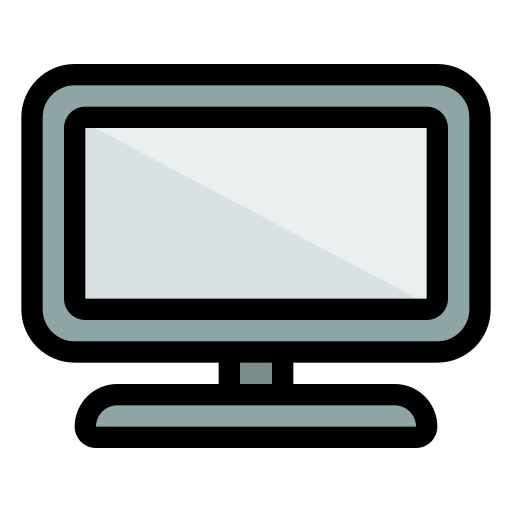 tv Generic Outline Color icon