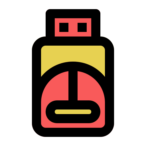 usb 드라이브 Generic Outline Color icon