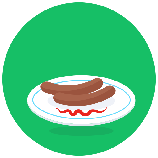 hot dog Generic Circular icona