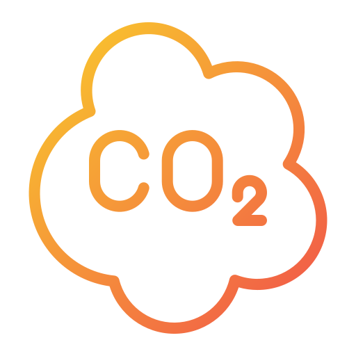 CO2 cloud Generic Gradient icon