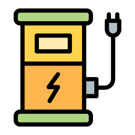 estación de carga Generic Outline Color icono