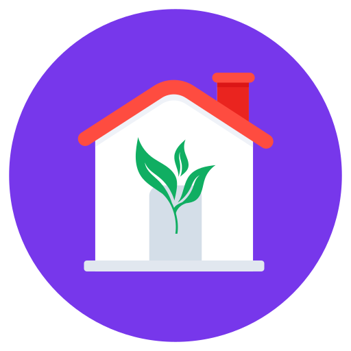 Eco home Generic Circular icon
