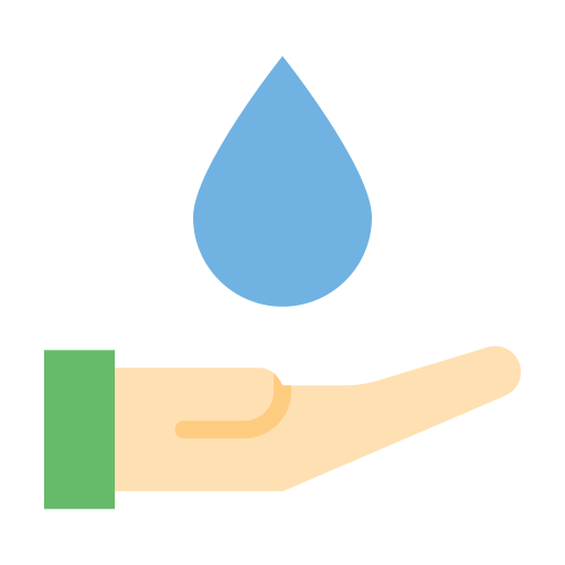 oszczędzaj wodę Generic Flat ikona