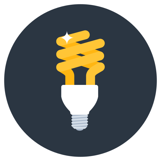 Energy saving light Generic Circular icon