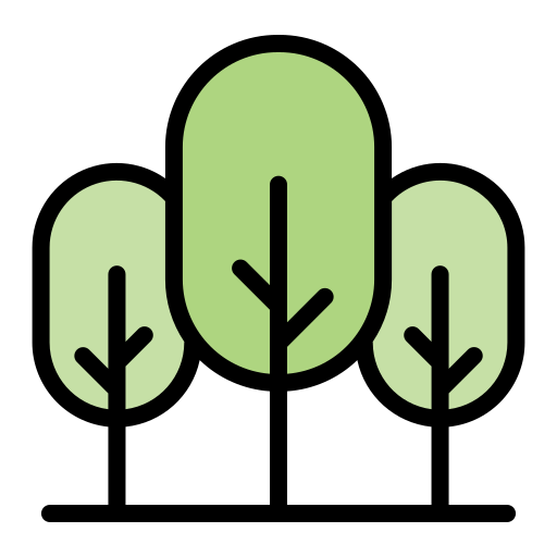 Árboles Generic Outline Color icono