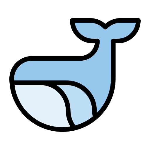 Whale Generic Outline Color icon