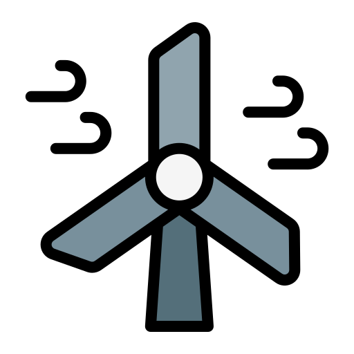 turbina eólica Generic Outline Color icono