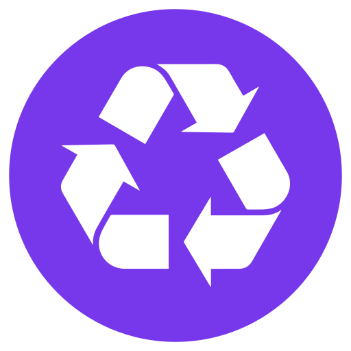 Recycle sign Generic Circular icon