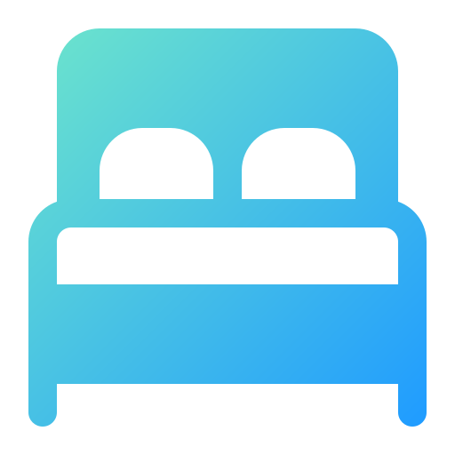 Double bed Generic Flat Gradient icon