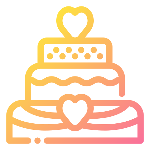 pastel de bodas Generic Gradient icono