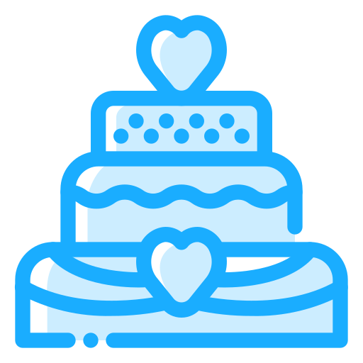 bolo de casamento Generic Blue Ícone