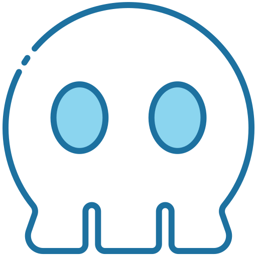 頭蓋骨 Generic Blue icon