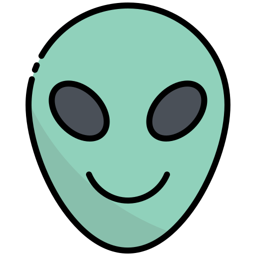 Инопланетянин Generic Outline Color иконка