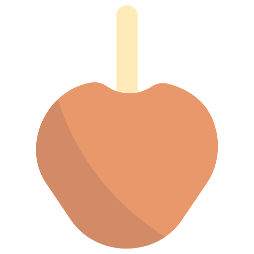 gekarameliseerde appel Generic Flat icoon