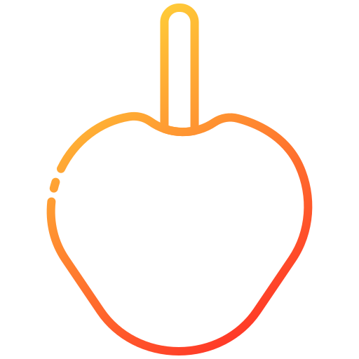 Карамелизированное яблоко Generic Gradient иконка