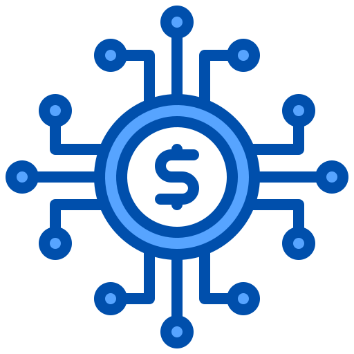 디지털 화폐 xnimrodx Blue icon