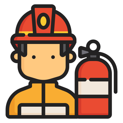 bombero Generic Outline Color icono