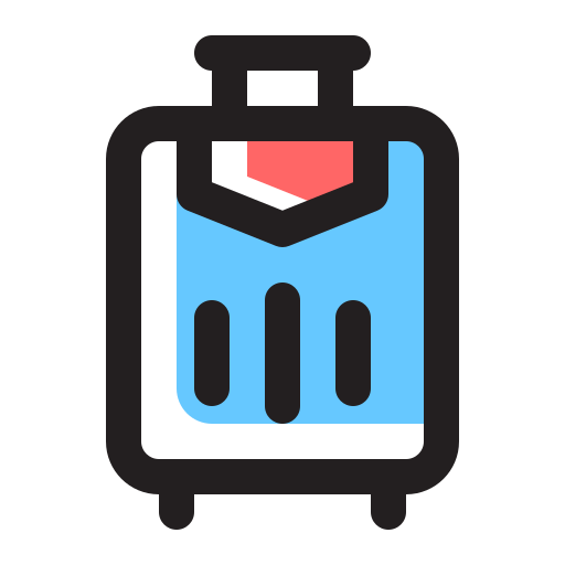 スーツケース Generic Color Omission icon