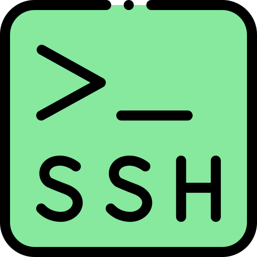ssh Detailed Rounded Lineal color иконка