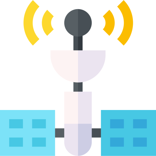 satélite Basic Straight Flat icono