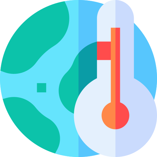 réchauffement climatique Basic Straight Flat Icône