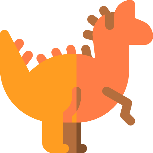 cryolophosaurus Basic Rounded Flat icono