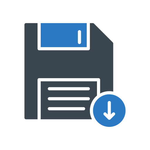 ファイルを保存 Generic Blue icon
