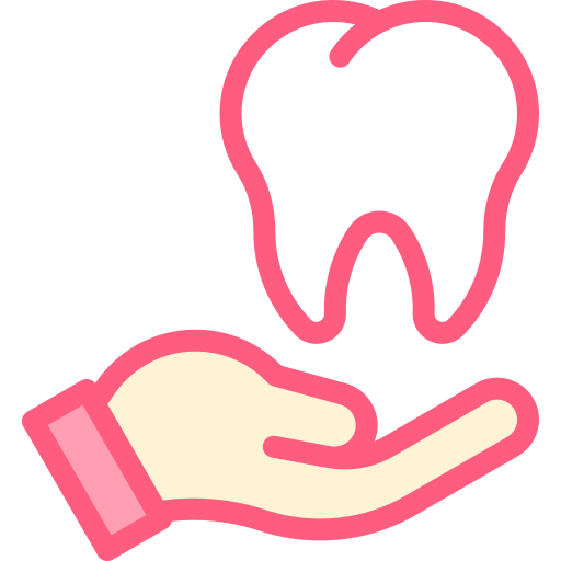 tandartsverzekering Detailed color Lineal color icoon