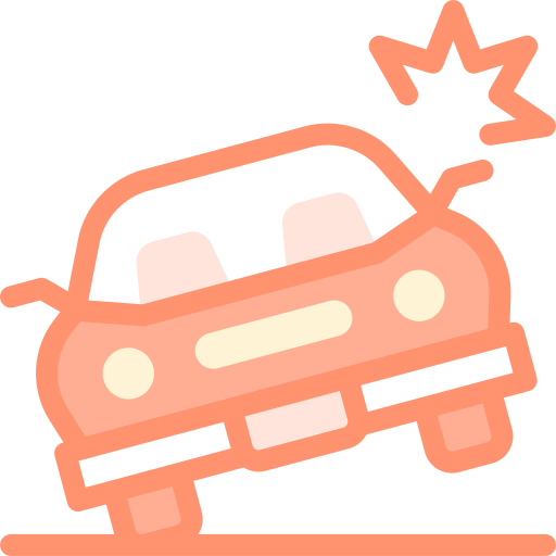 accidente automovilistico Detailed color Lineal color icono