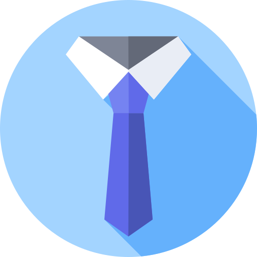 corbata Flat Circular Flat icono