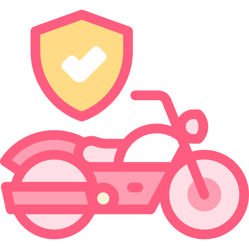 Мотоцикл Detailed color Lineal color иконка