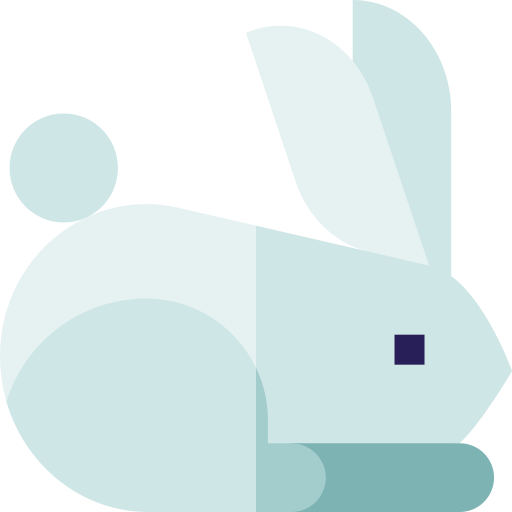 conejo Basic Straight Flat icono