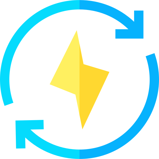 재생 에너지 Basic Straight Flat icon