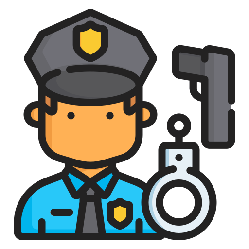 警察 Generic Outline Color icon