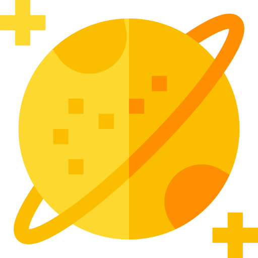 saturno Basic Straight Flat icono