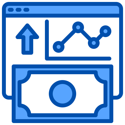 Stock market xnimrodx Blue icon