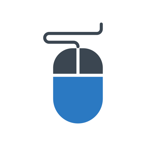 clicker del mouse Generic Blue icono