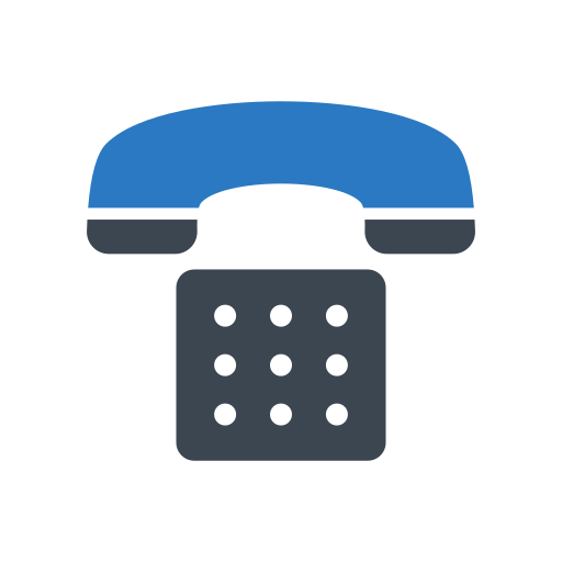 apparecchio telefonico Generic Blue icona