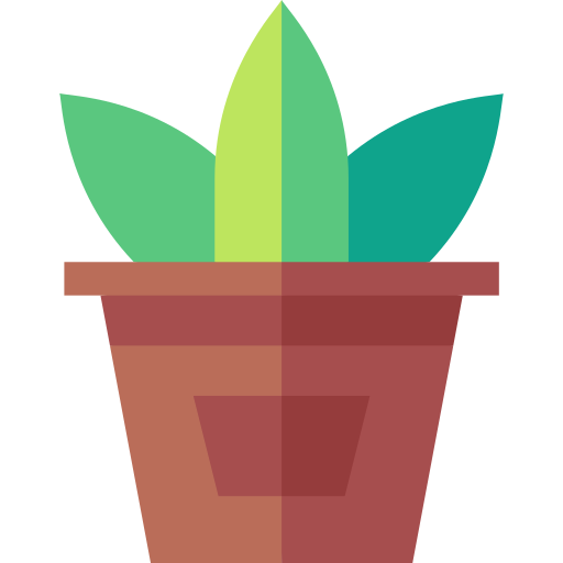 Растение в горшке Basic Straight Flat иконка