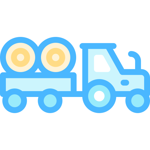 トラック Detailed color Lineal color icon