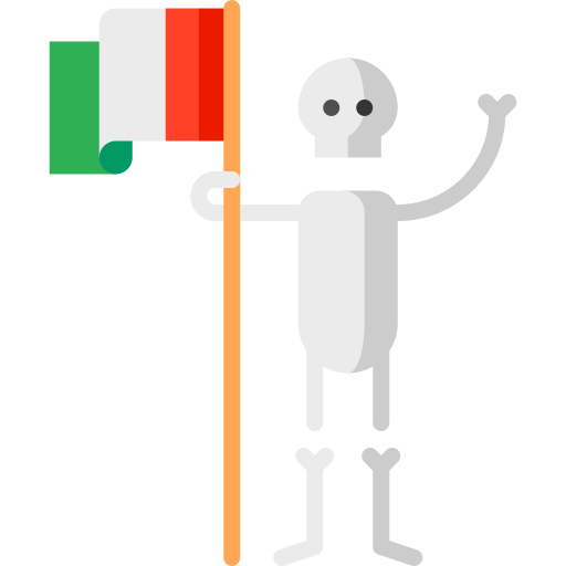 bandera de mexico Puppet Characters Flat icono