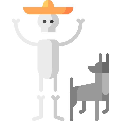 meksykański Puppet Characters Flat ikona